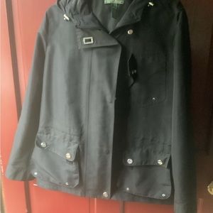 Beautiful light weight all weather black Ralph Lauren jacket